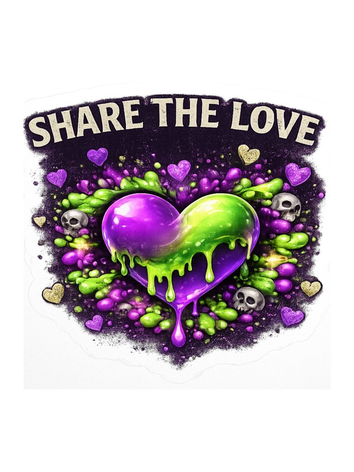 Vibrant Love Drip Stickers product image (1)