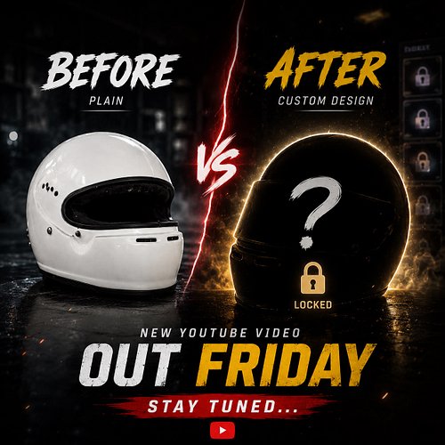 I’ve always wanted a helmet that was completely my own…

So I decided to paint it myself—despite never doing anything like th...