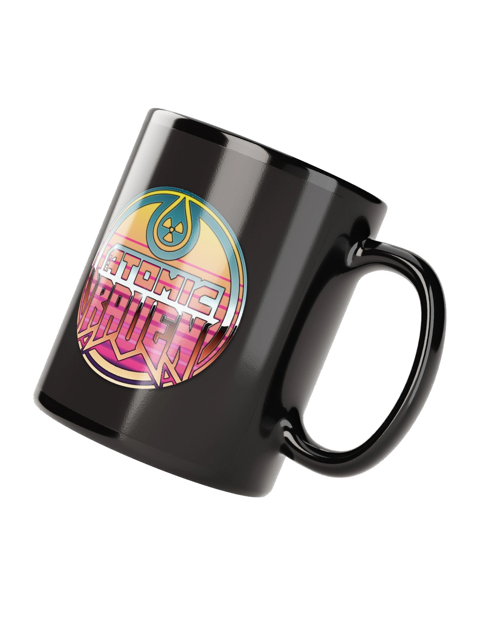 SynthRaven 80s Black Mug product image (4)