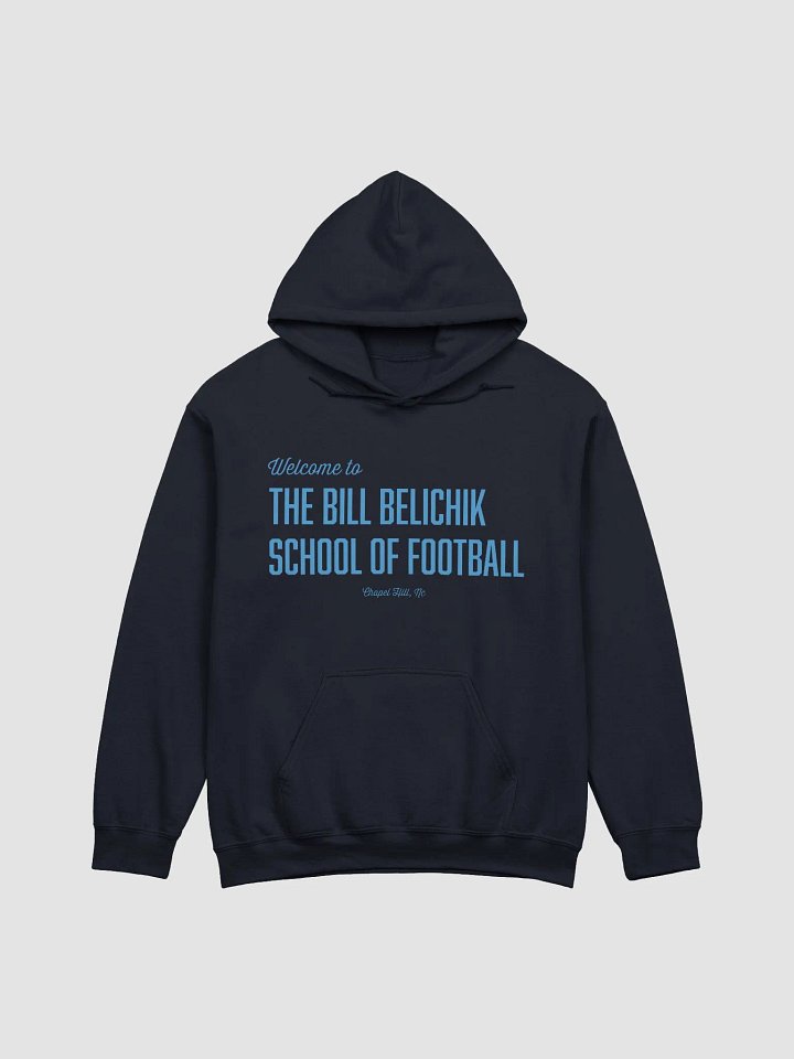 "School of Football" Hoodie (Blue Ink) product image (1)