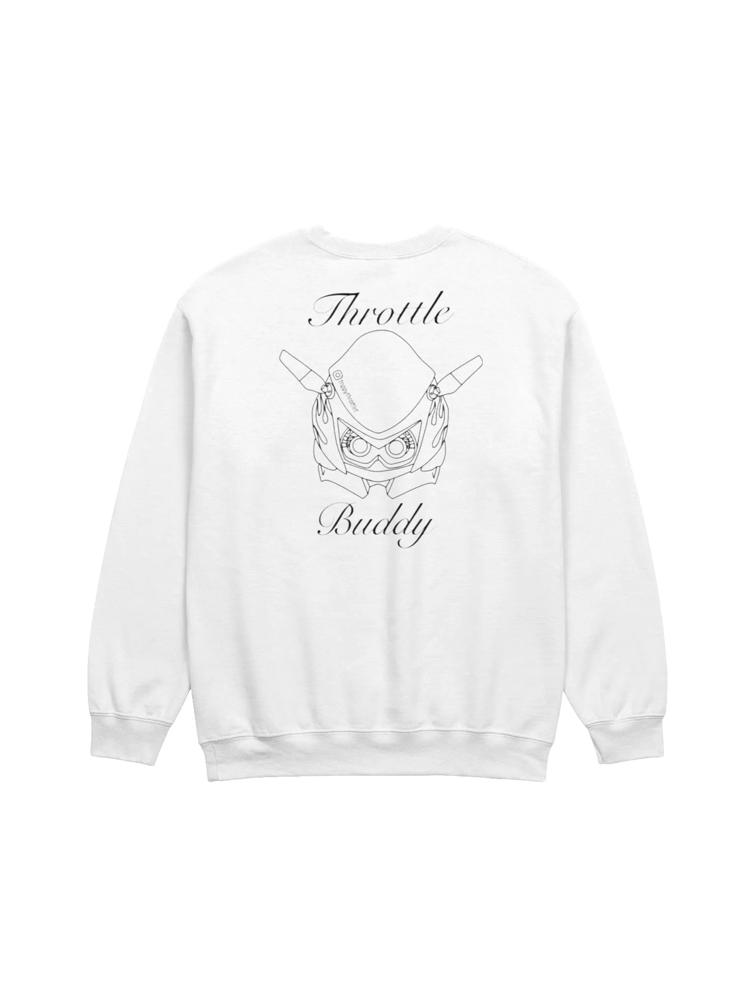 ThrottleBuddy Sweater White product image (1)