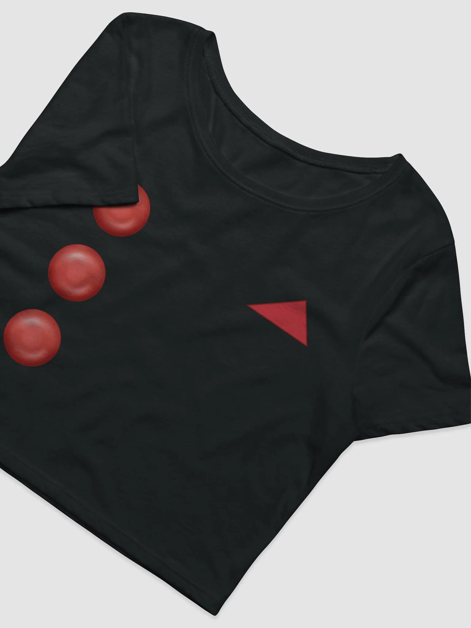 Red Button and Hankie Crop Tee product image (6)