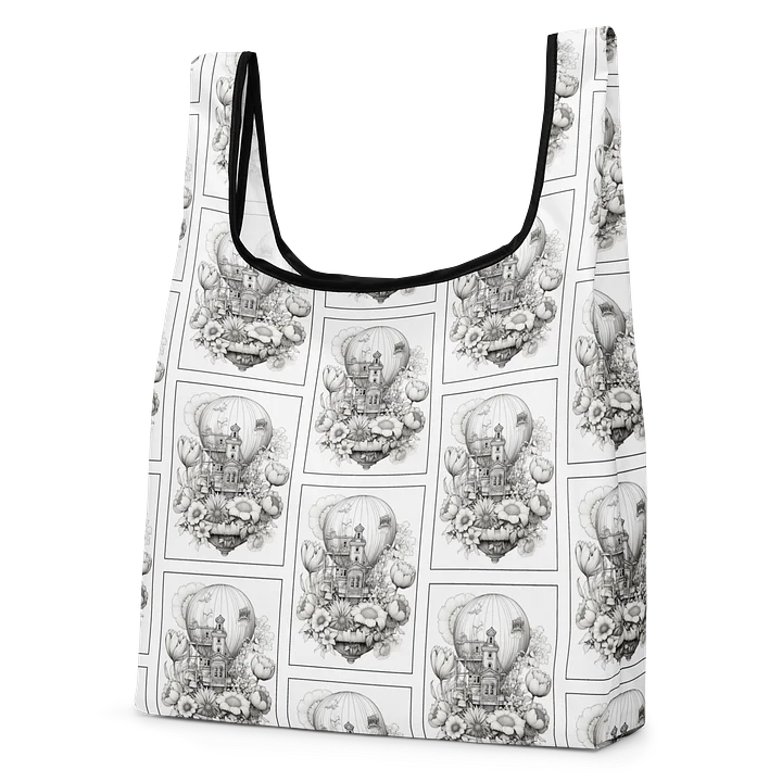 Sky Homes Vintage Fantasy Floral Hot Air Balloons Bag product image (2)