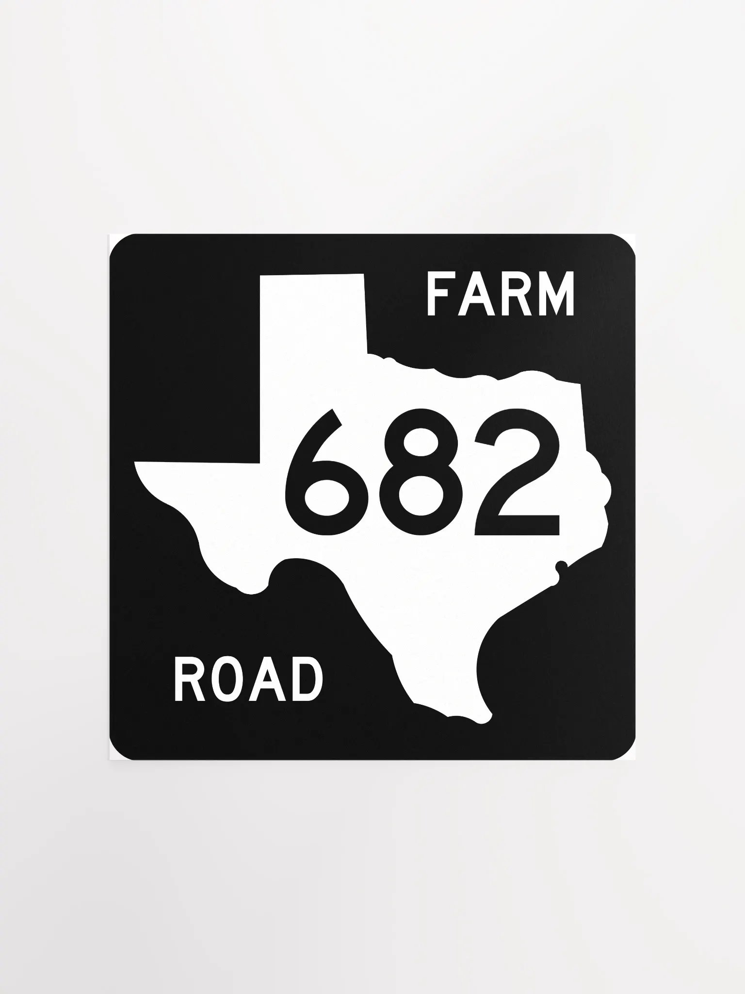 Texas Farm Road Sign FM 682 Poster product image (2)
