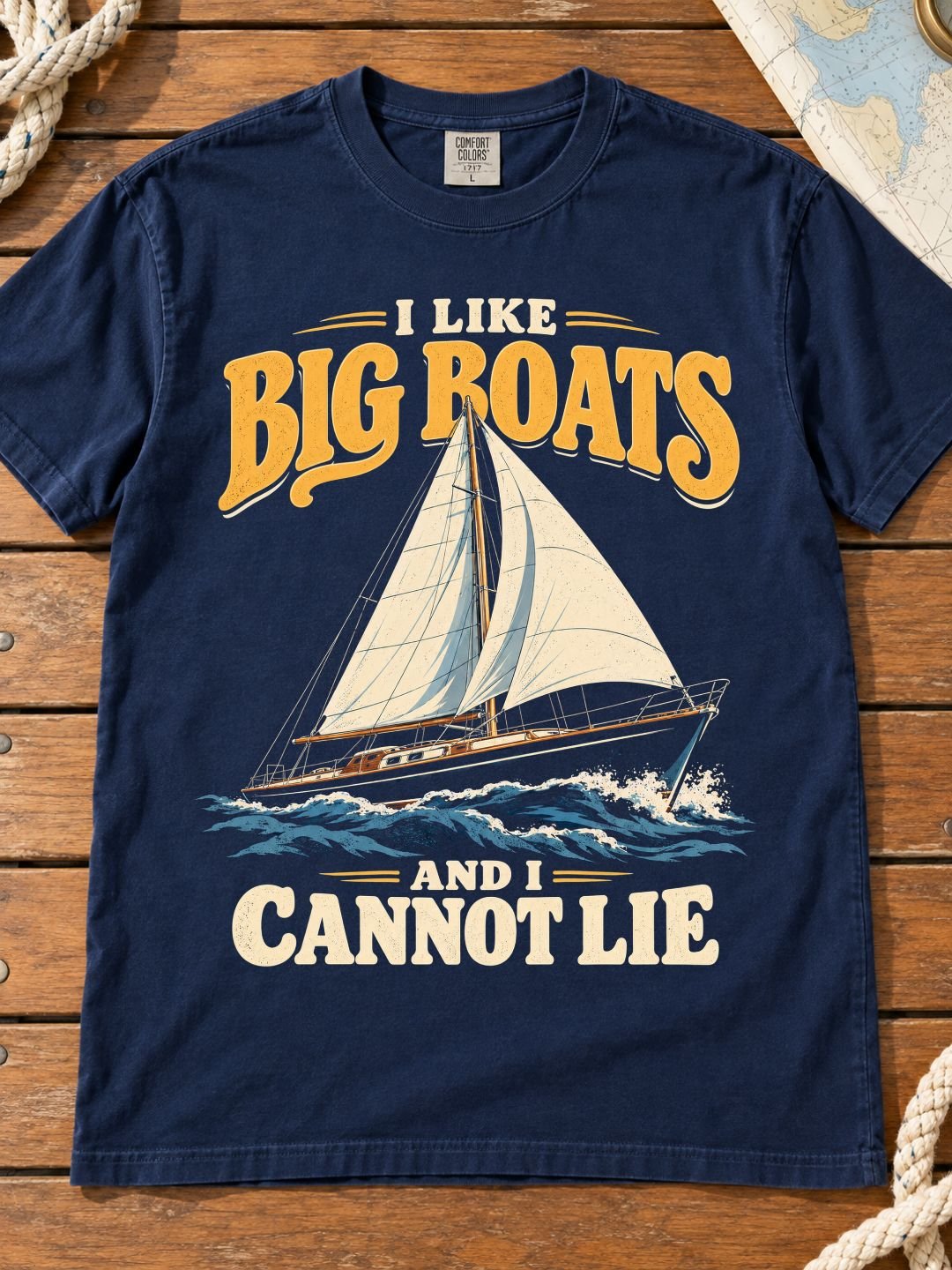 I Like Big Boats And I Cannot Lie Tee product image (1)