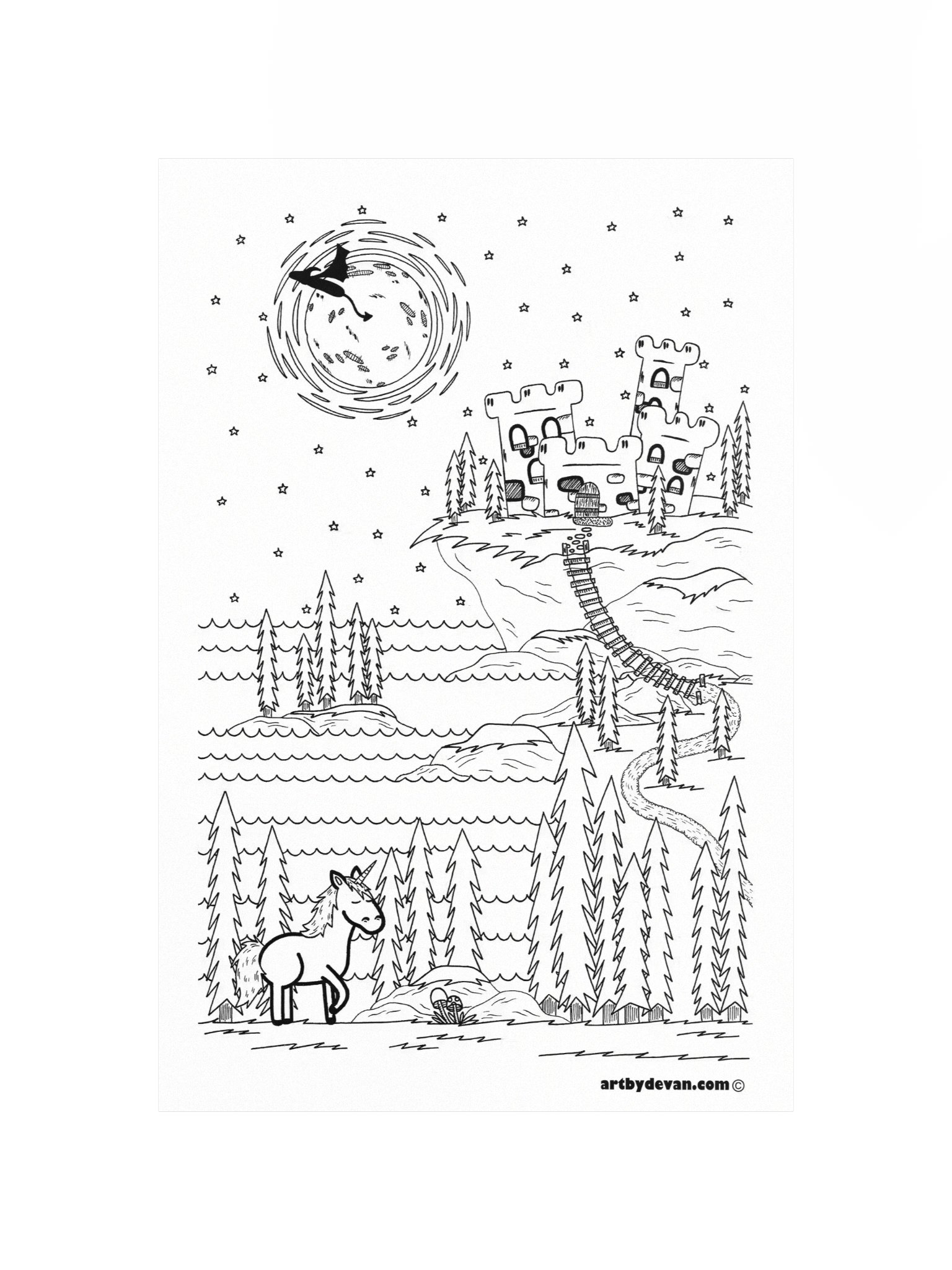 Color Your Own Art: Castle of Dreams product image (4)