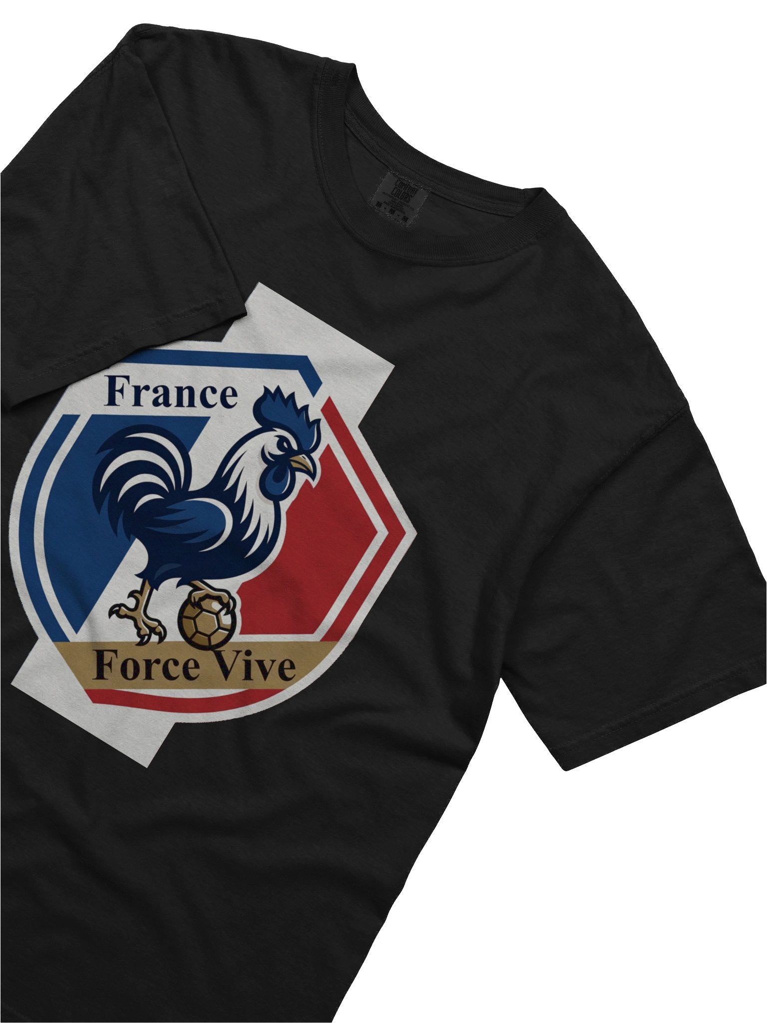 France Rooster Vortex T-Shirt, French Flag Strength Crest Gift product image (14)