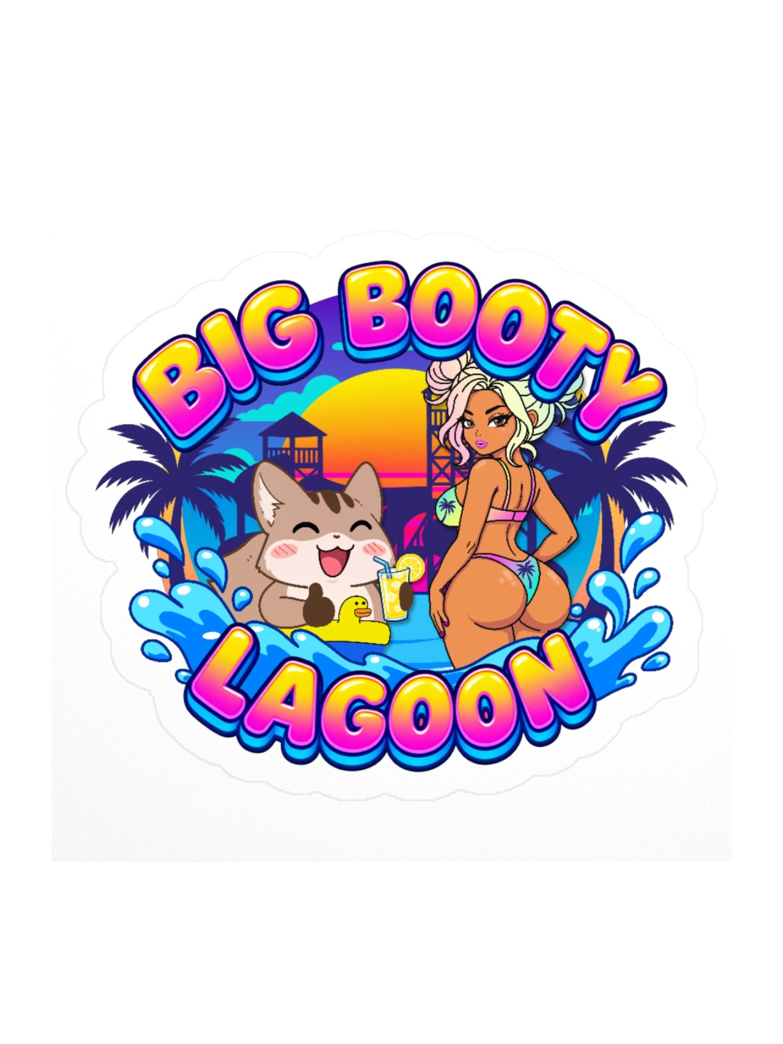 BBL - Big Booty Lagoon Official Sticker product image (2)