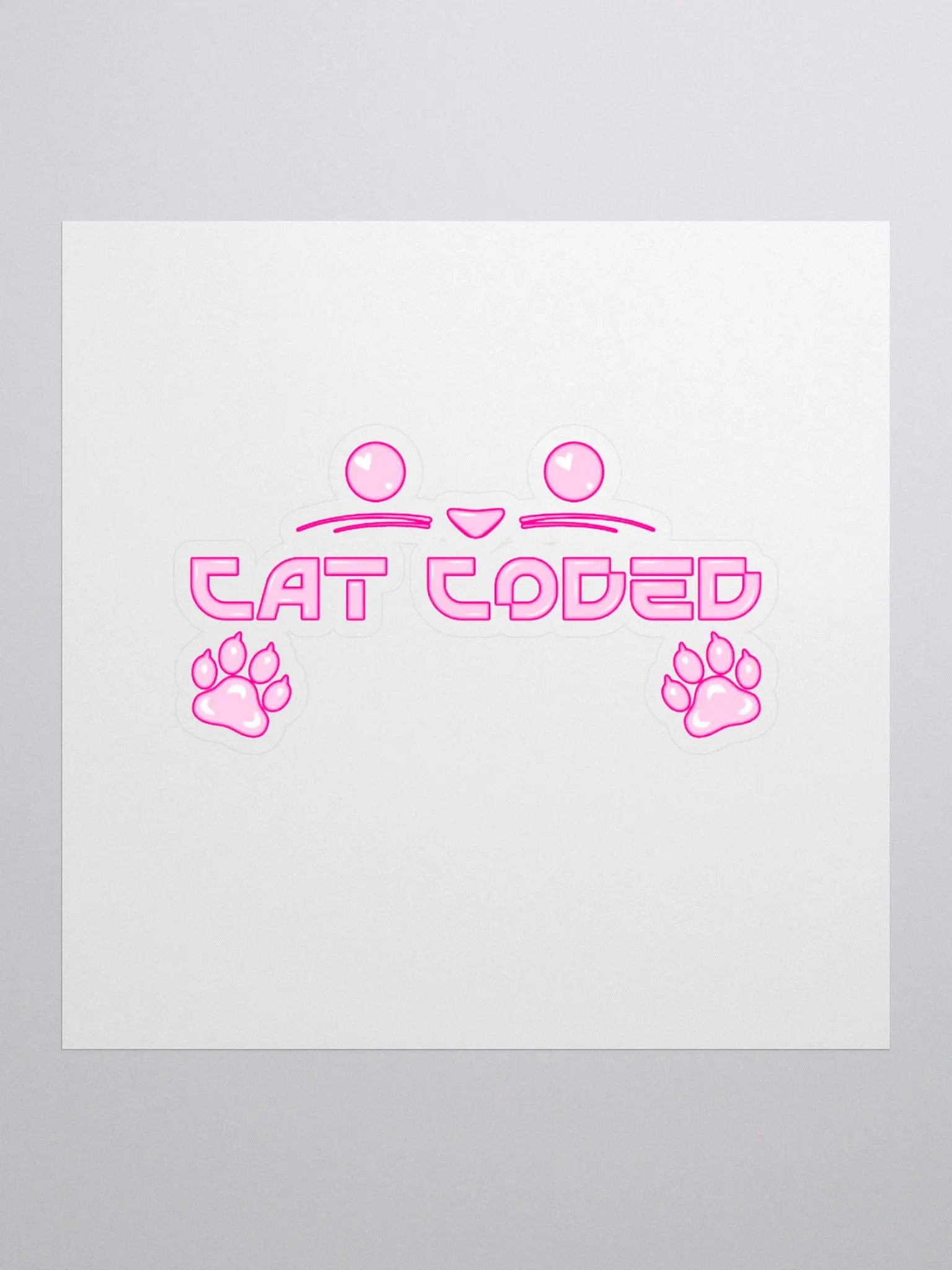 Cat Coded - Cat Pet Play Sticker product image (3)