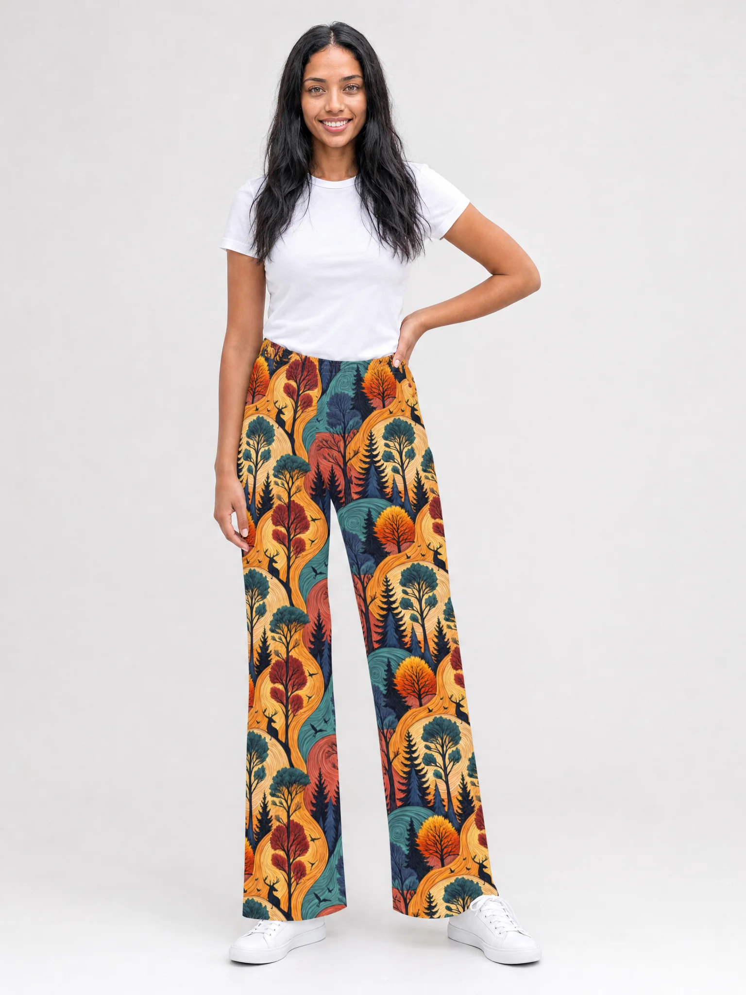 Autumn Forest Wide-Leg Pants product image (1)