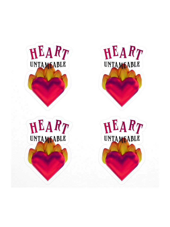 Heart Untameable stickers product image (1)