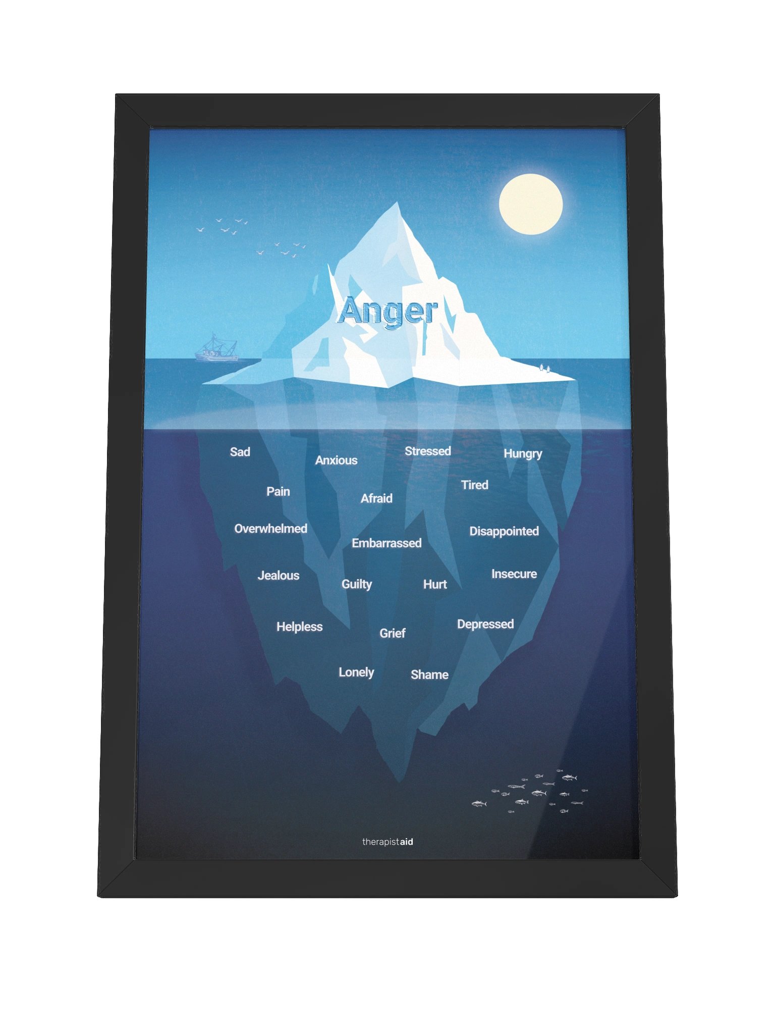 Anger Iceberg framed artwork (colorful) product image (4)