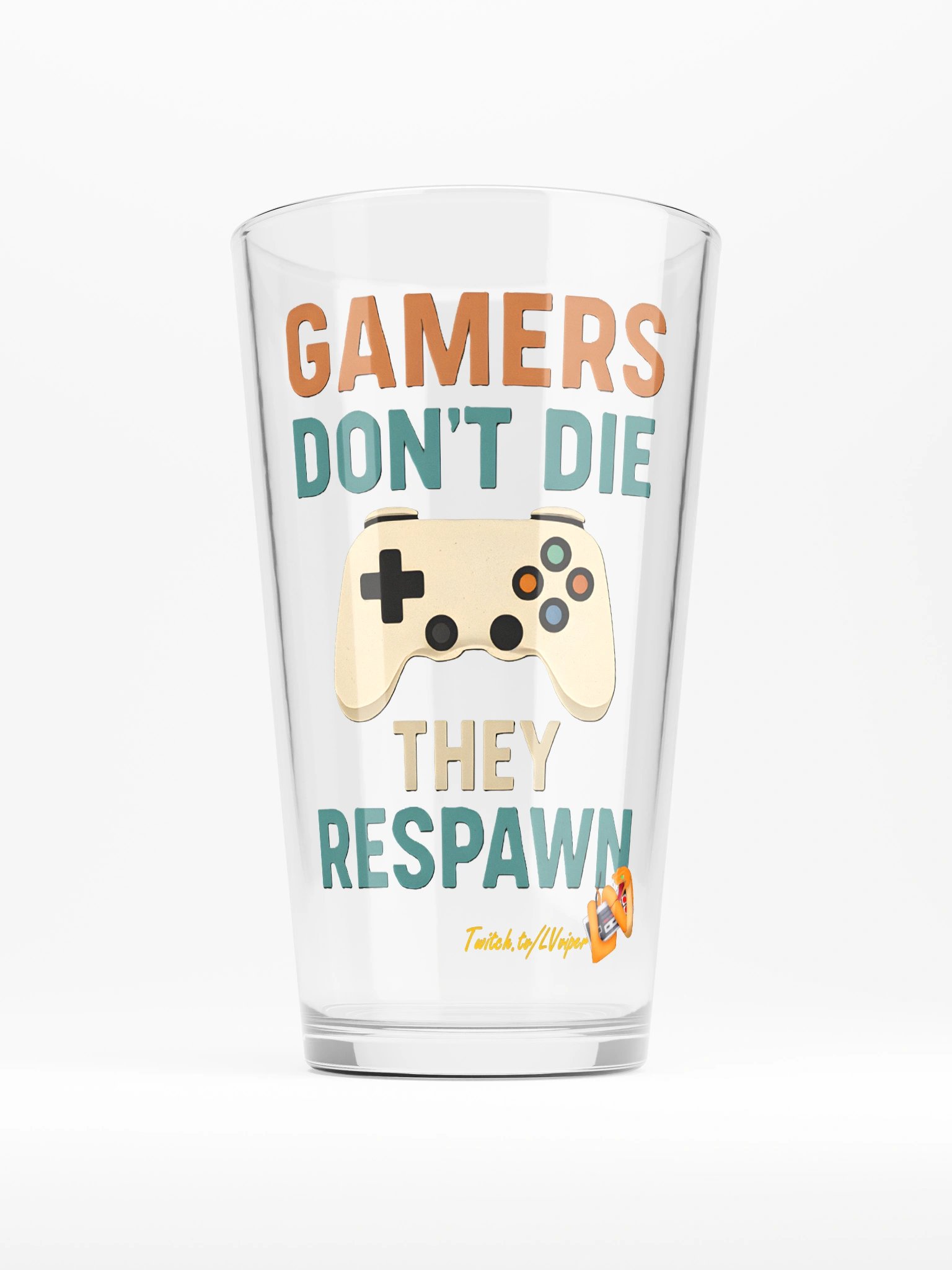 Gamers Don't Die - Glass product image (1)