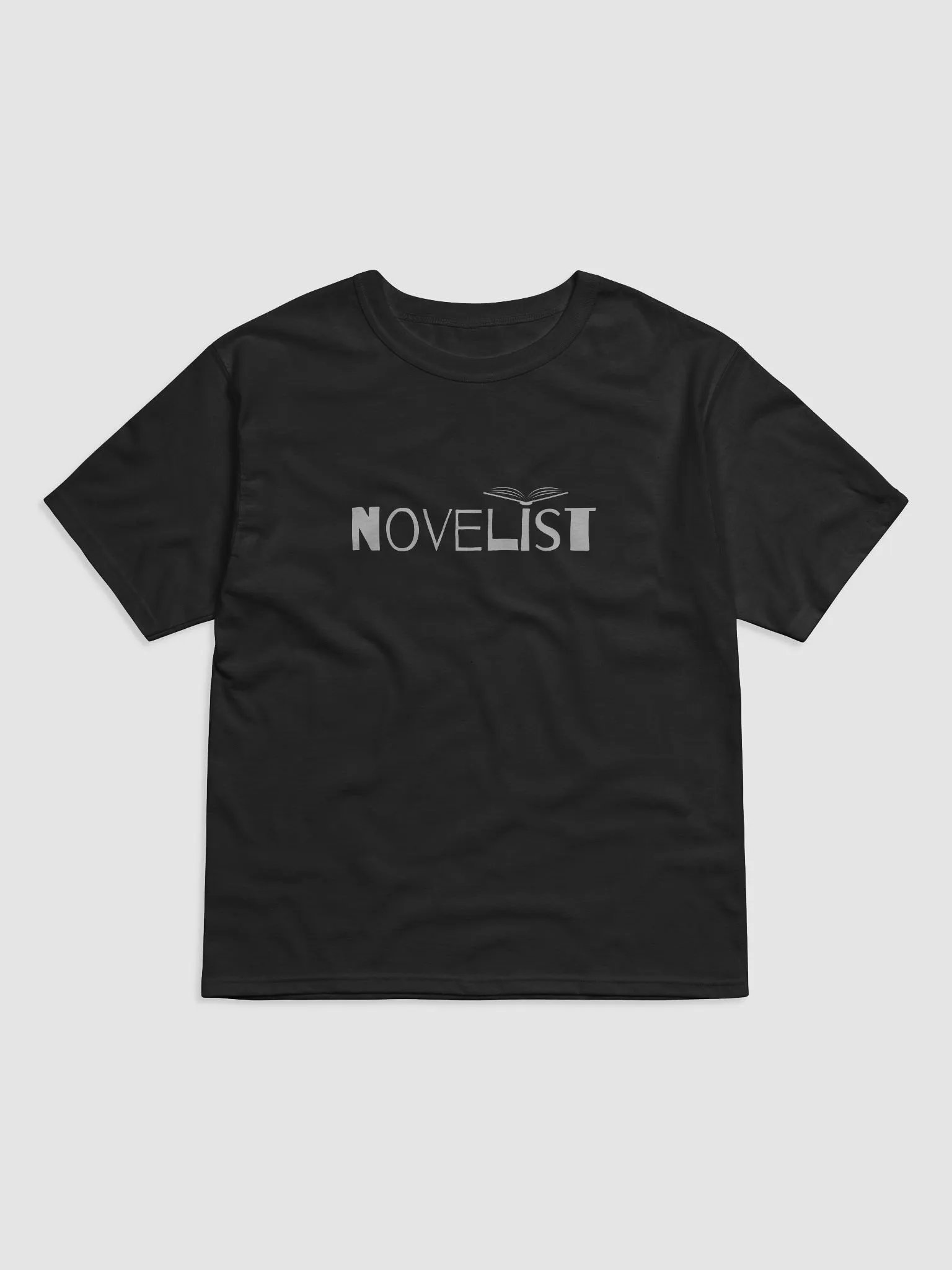 Novelist Silver Text Relaxed T-shirt product image (1)