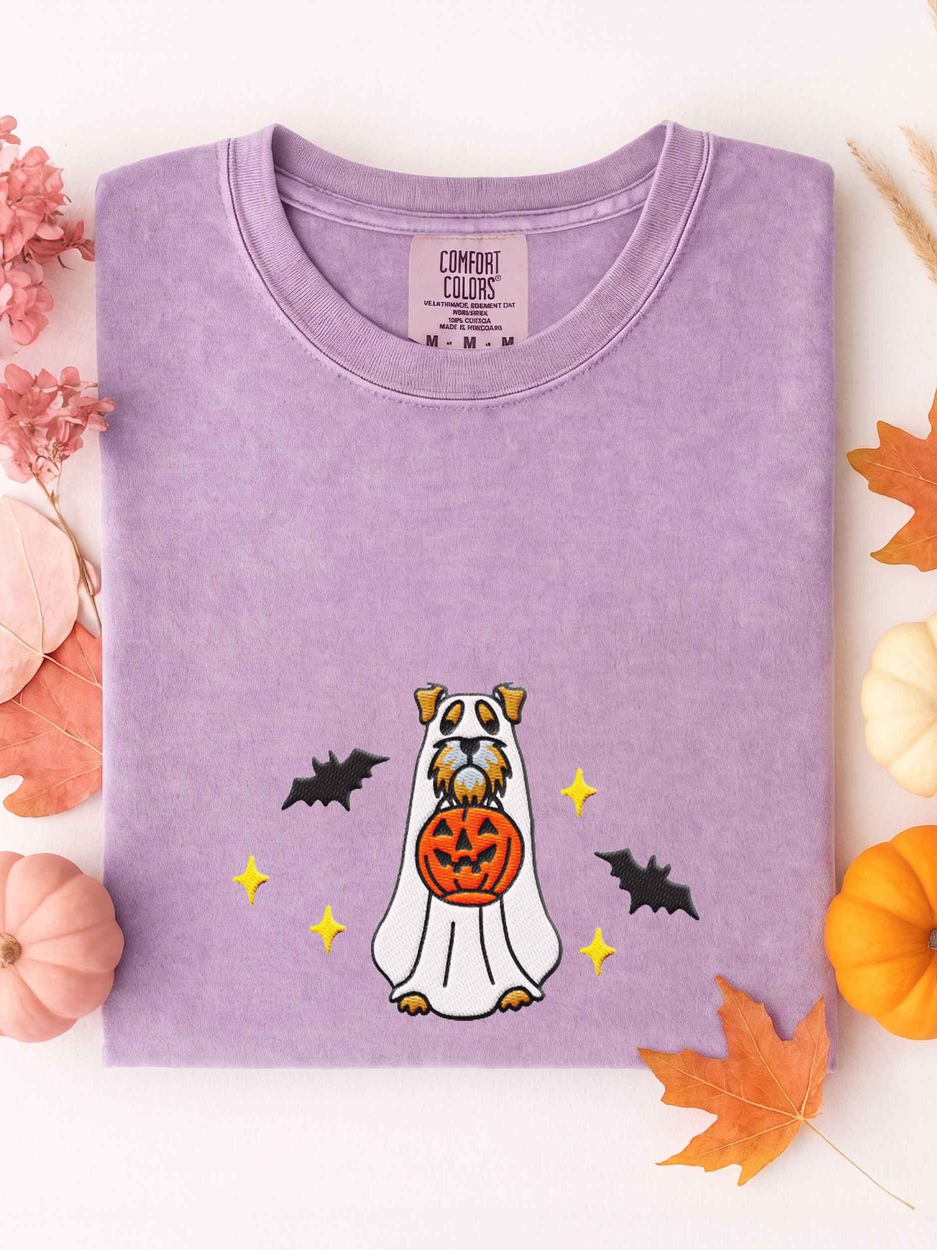 Halloween Soft-Coated Wheaten Terrier(Gold) Embroidered T-Shirt product image (1)