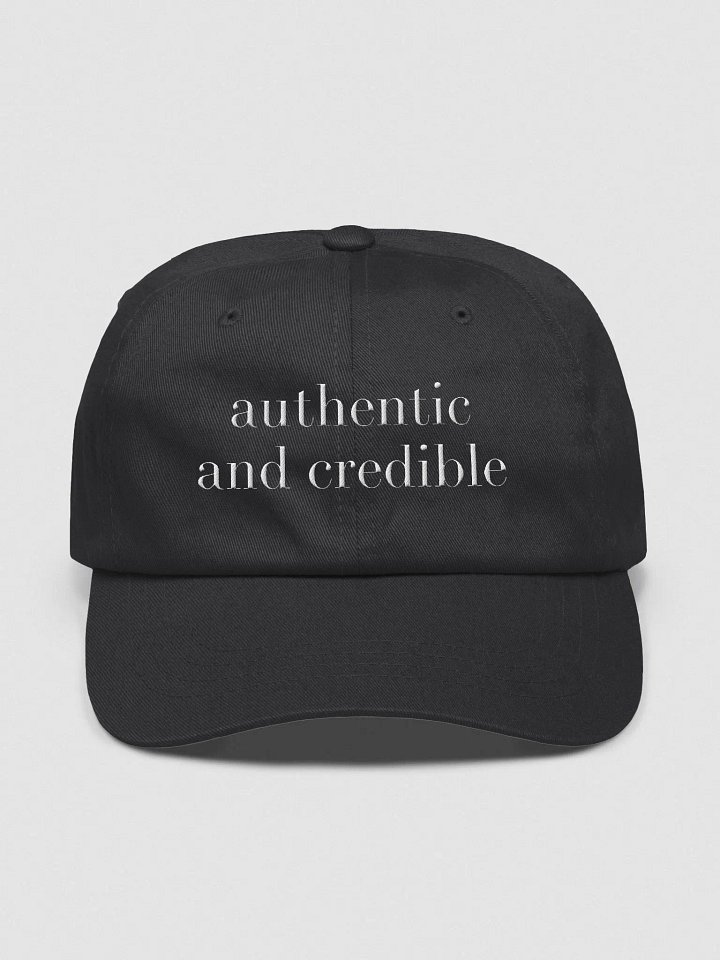Authentic and Credible Cap (Black) product image (1)