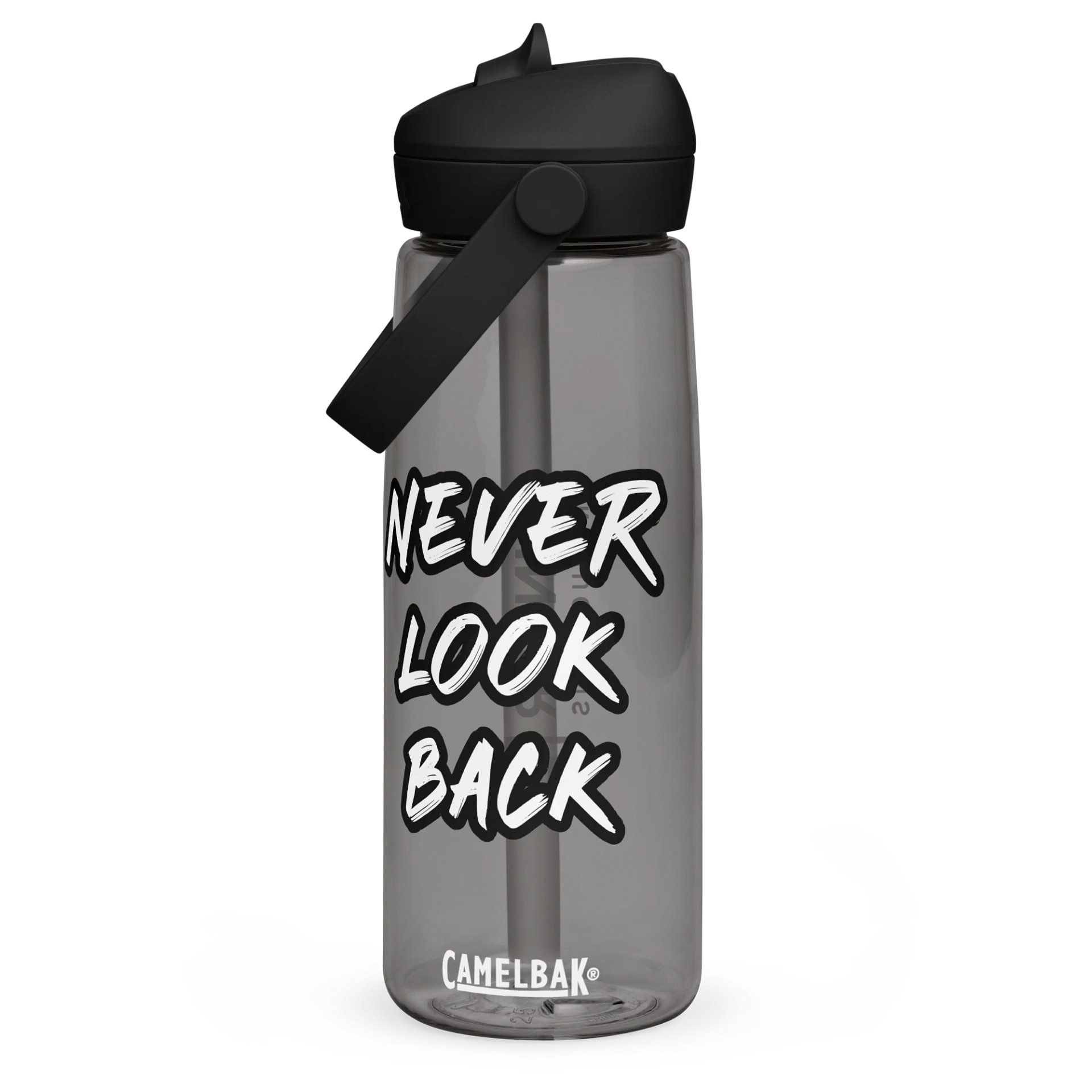Never Look Back Flip Straw Water Bottle product image (3)
