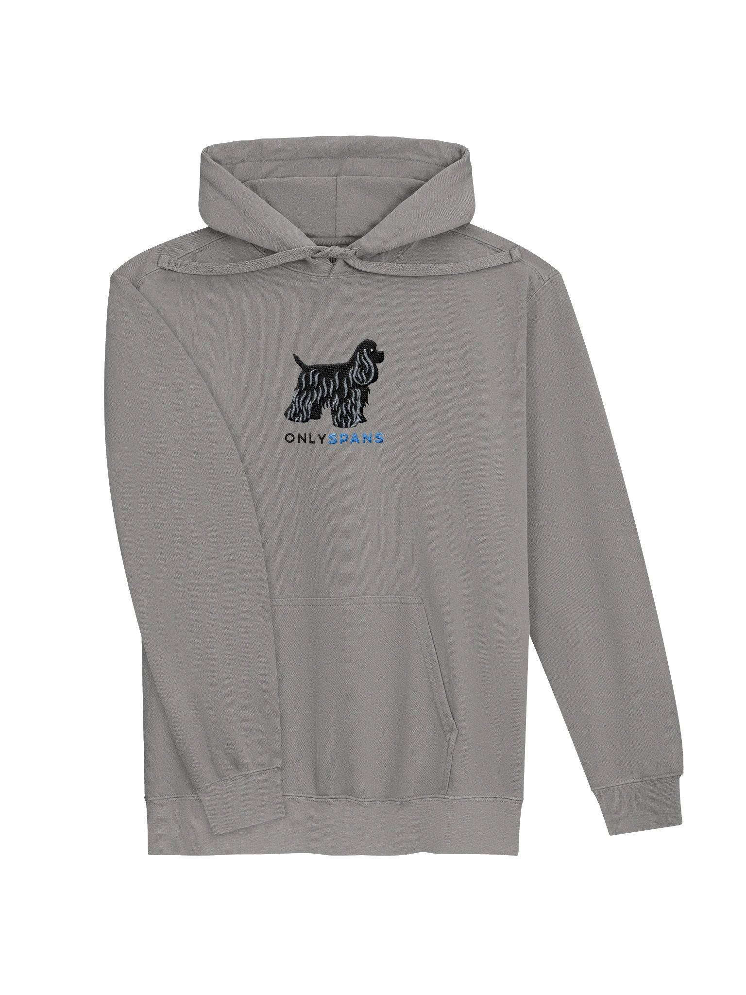 Only Spans Premium Hoodie (Embroidered) of an American Cocker Spaniel(Black) product image (15)