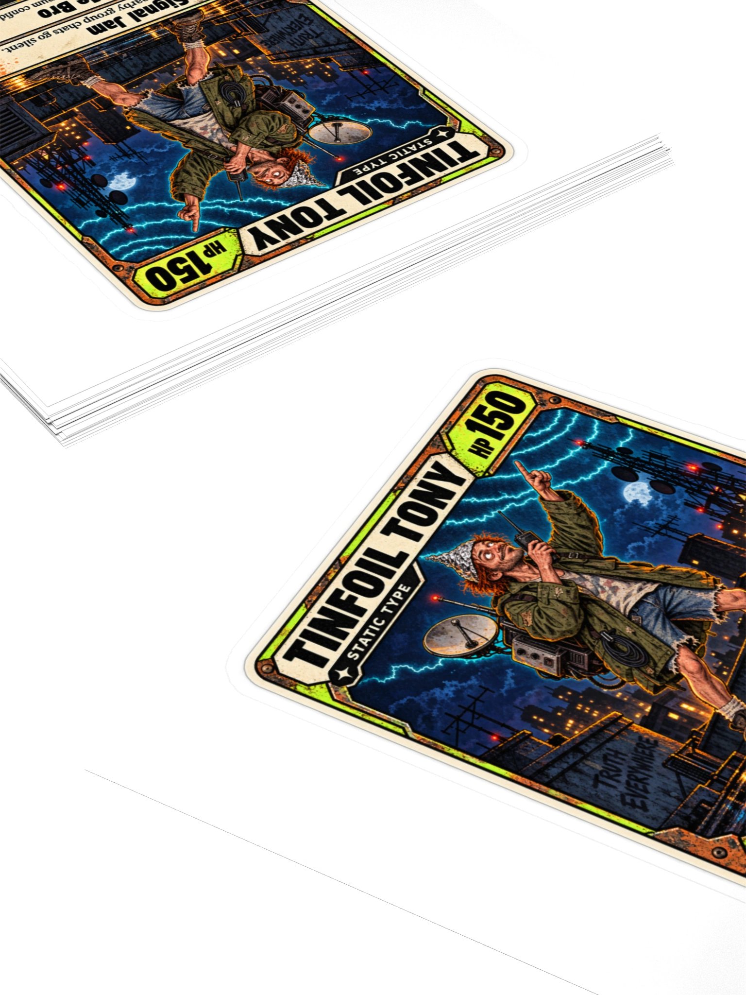 Tinfoil Tony — Street Deck Sticker 003 product image (4)