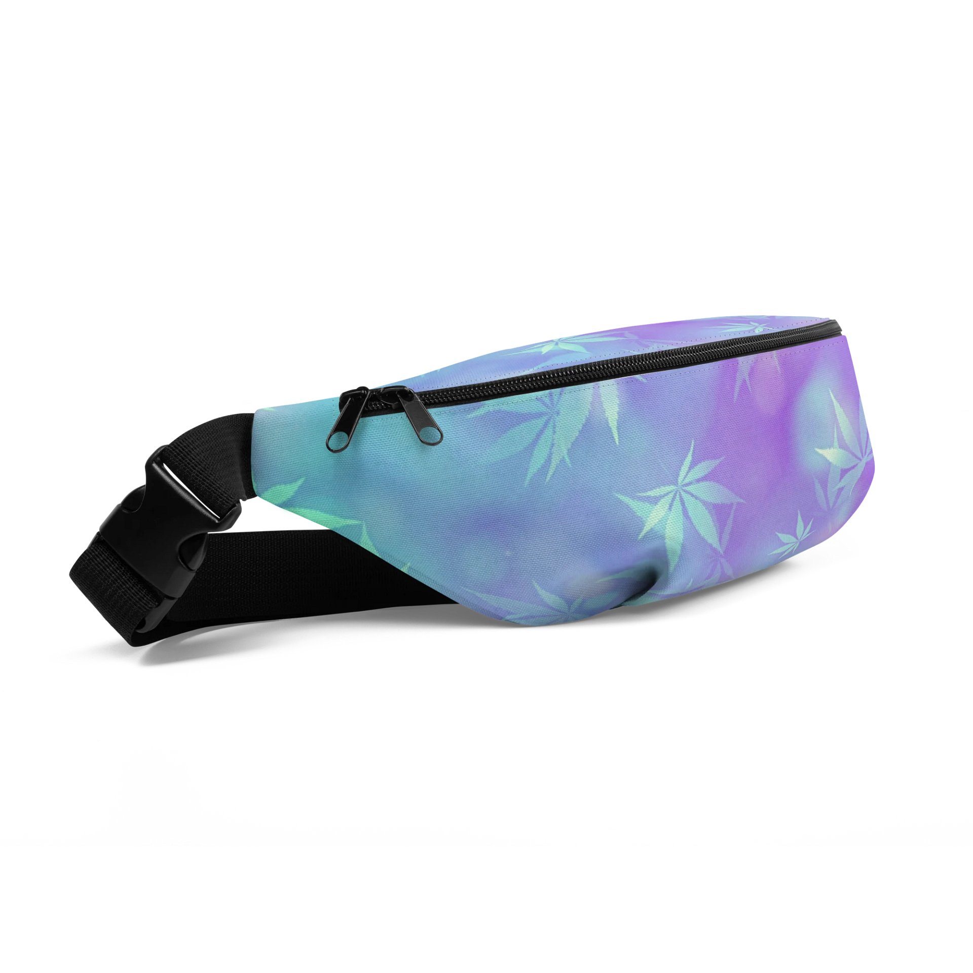Pastel Cannabis Leaf Fanny Pack – Chill Style on the Go product image (3)