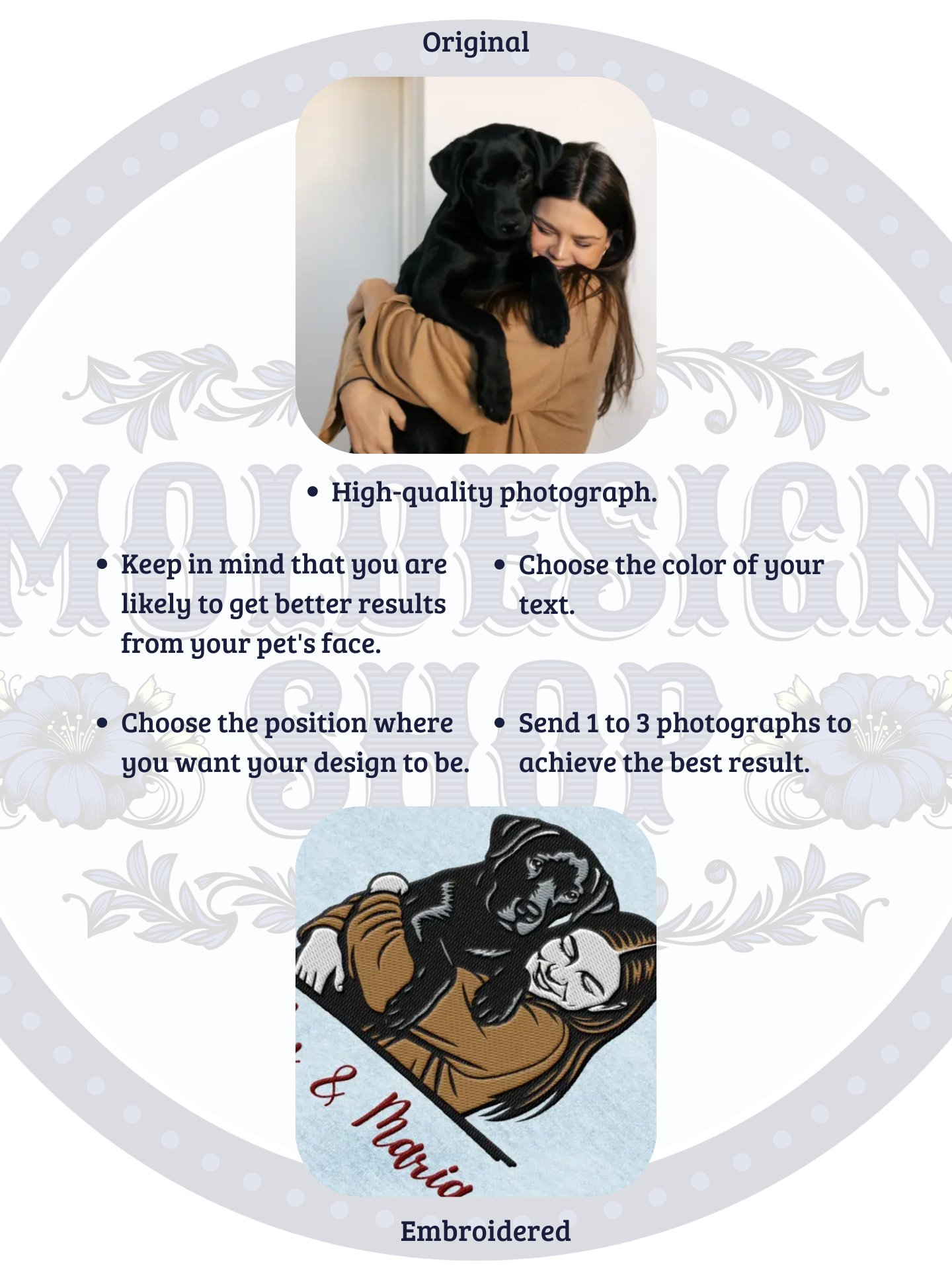 YOUR BEST FRIEND! / HOODIE WITH PERSONALIZED NAME / EMBROIDERED product image (5)