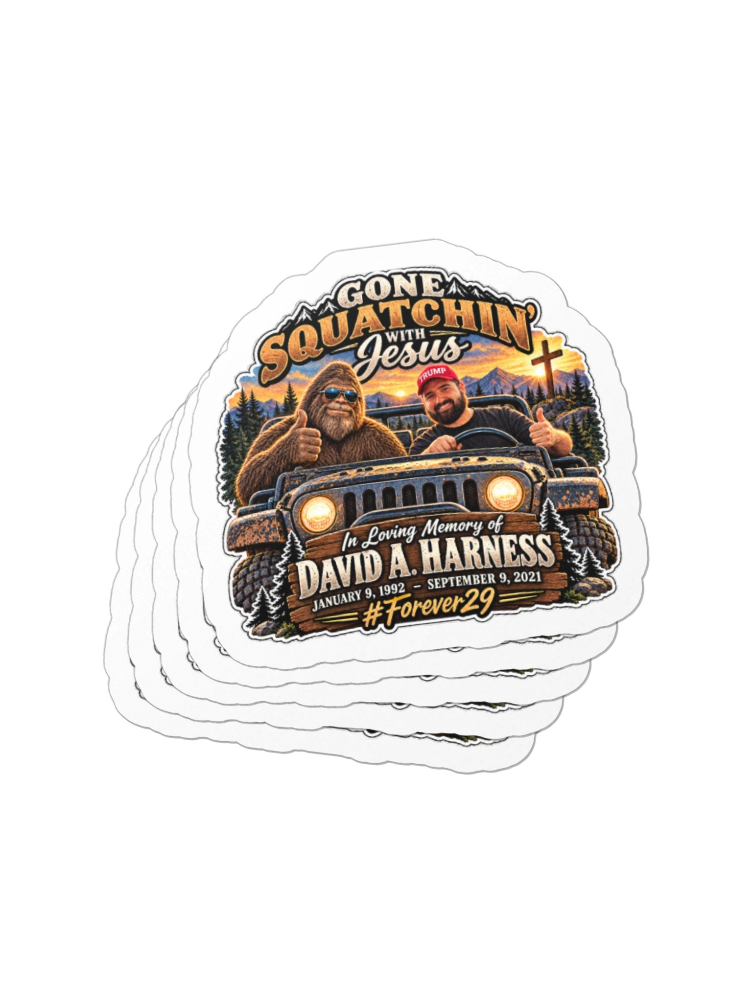 David Harness Memorial Die-Cut Decals product image (2)