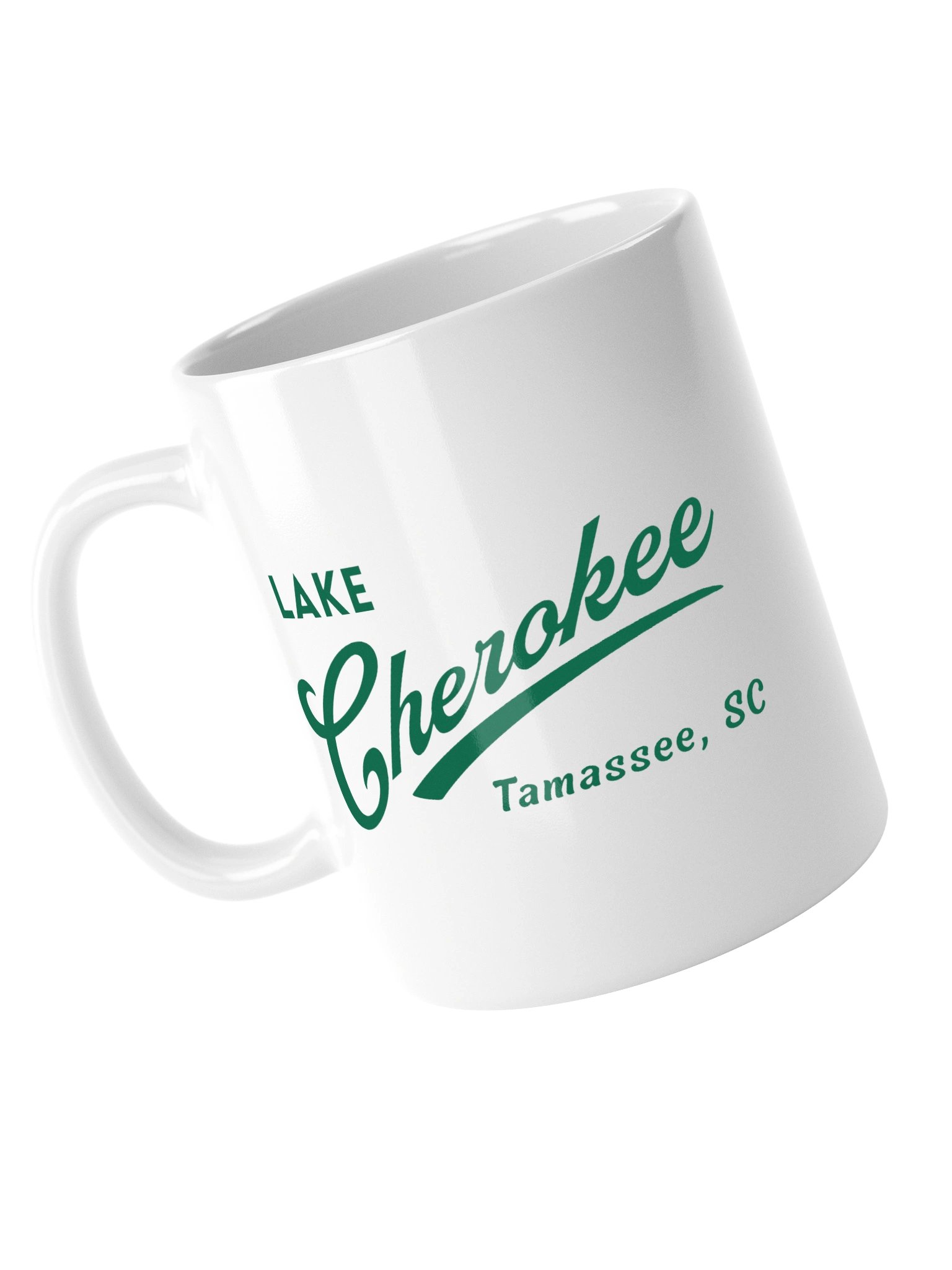 Lake Cherokee Ceramic Mug (Green Swoosh) product image (9)