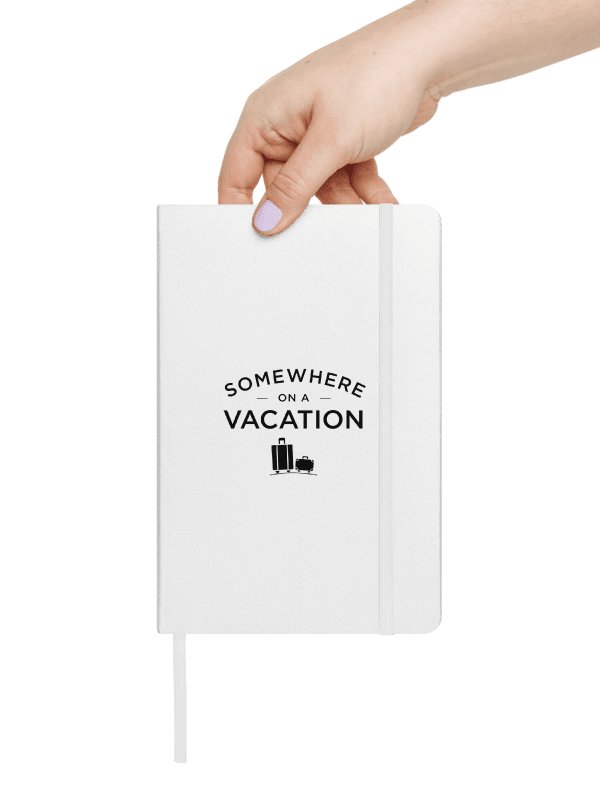 Somewhere on a Vacation Hardcover Bound Notebook | JournalBook - Black product image (5)