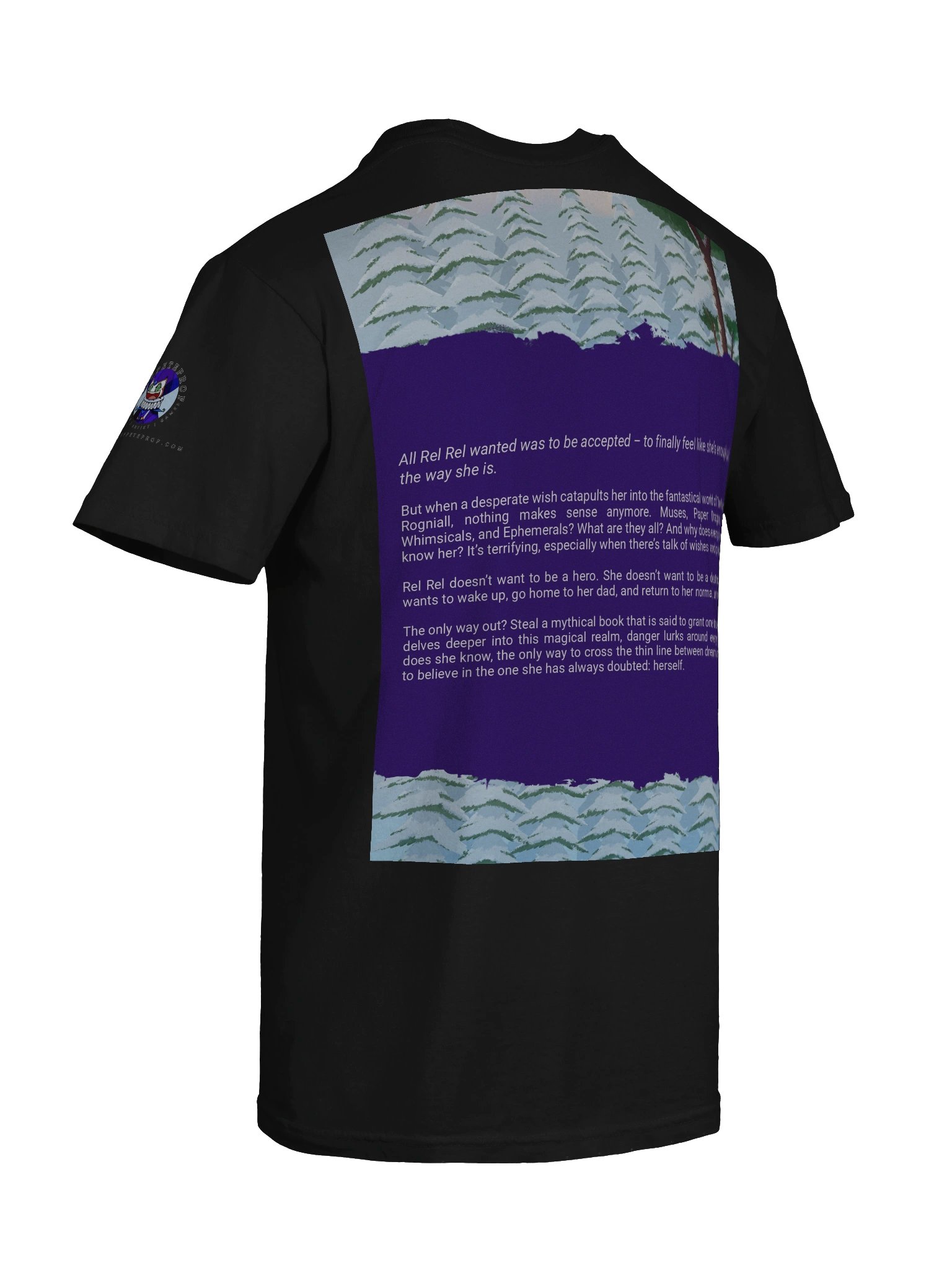 T-shirt "Adventures of Rel Rel Malidimus Mages [BOOK COVER]" product image (10)