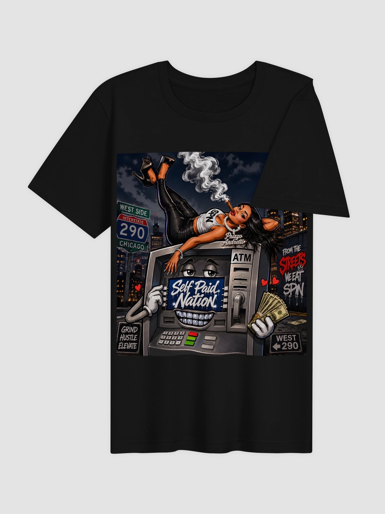 Self Paid Nation Chicago Hustle Tee product image (22)