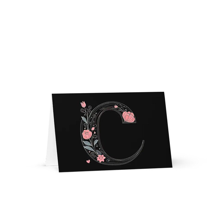 Valentine’s Monogram Letter C(4) Card product image (1)