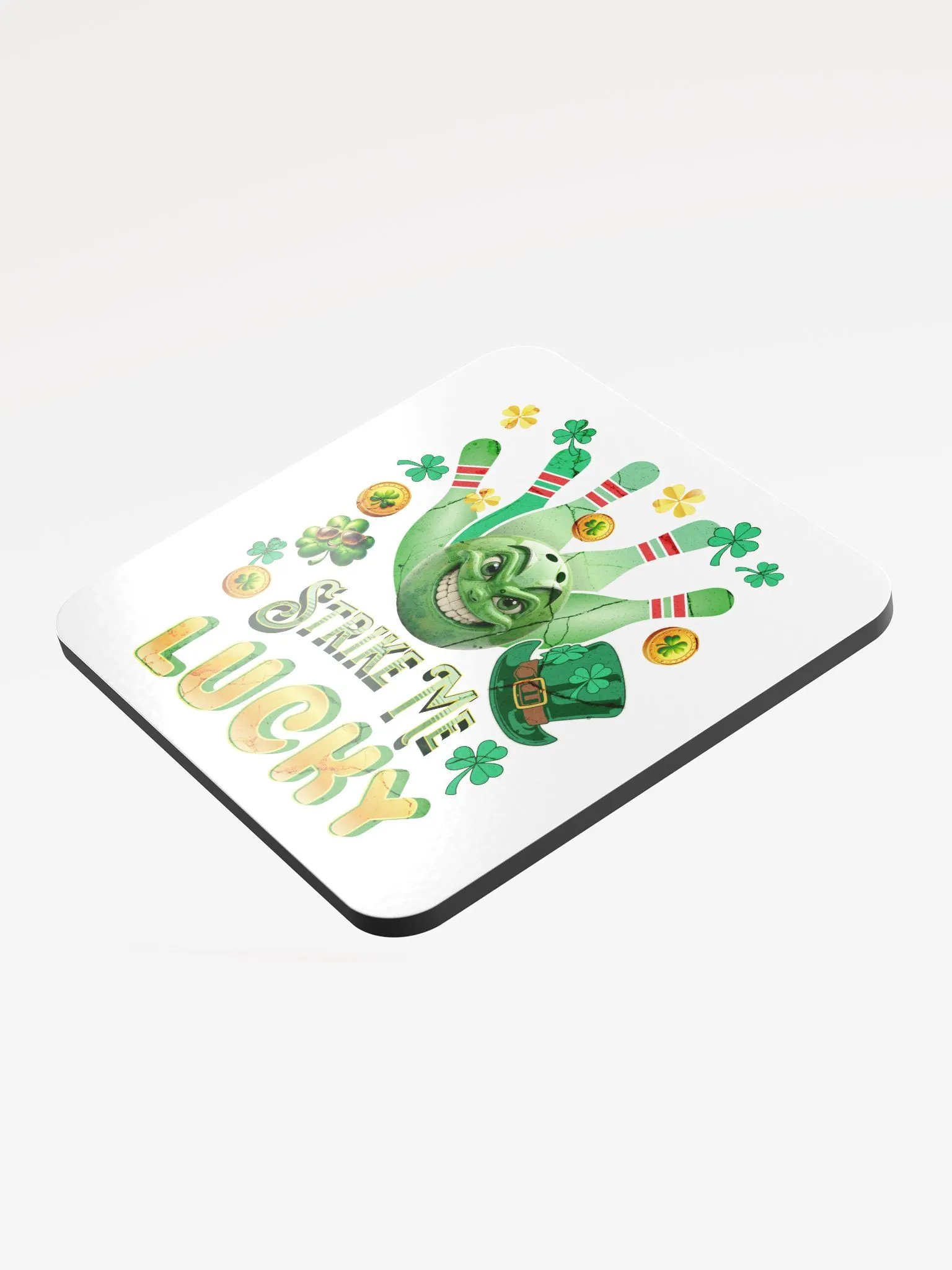 Strike Me Lucky Bowling Cork Coaster Set product image (4)