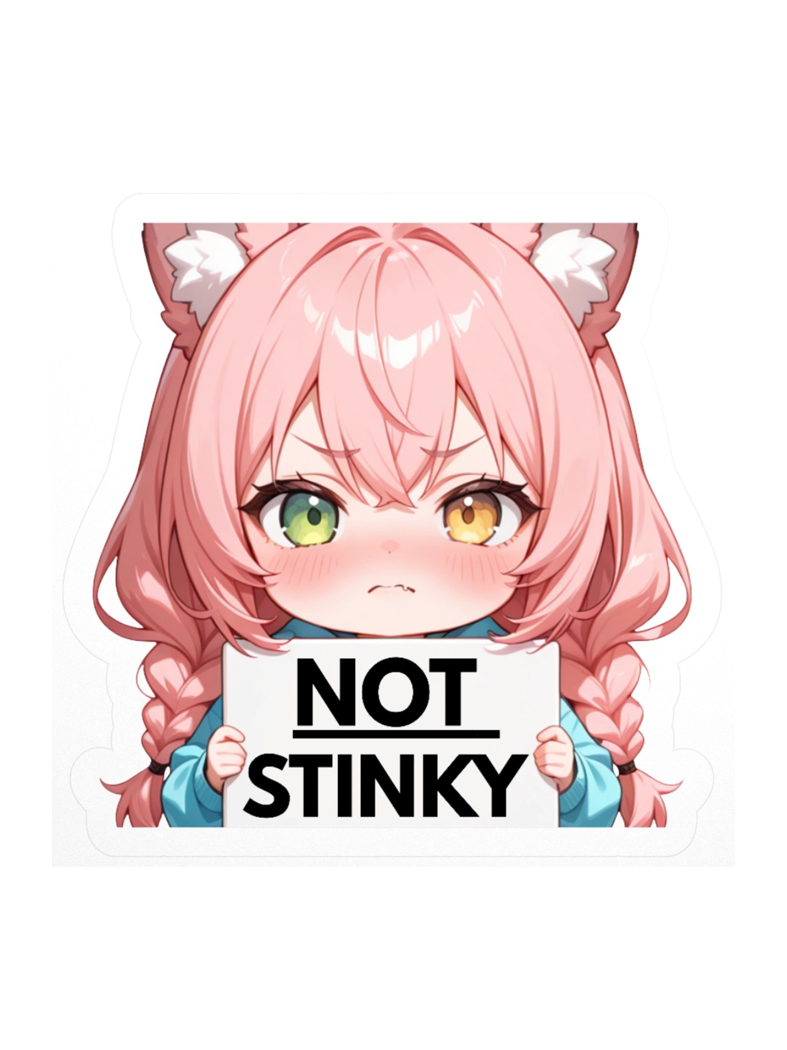 Not Stinky – Angry Fox Sticker product image (1)