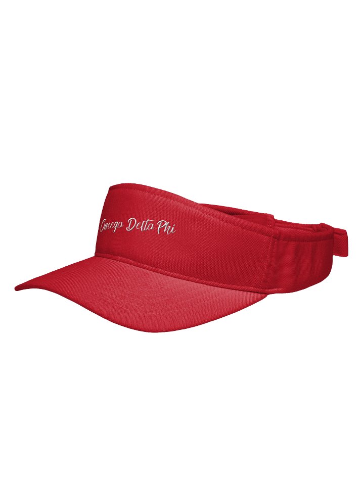 Omega Delta Phi Red Embroidered Visor product image (2)