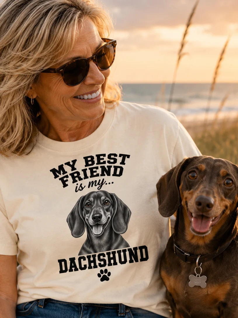 My Best Friend Dachsund T Shirt product image (1)