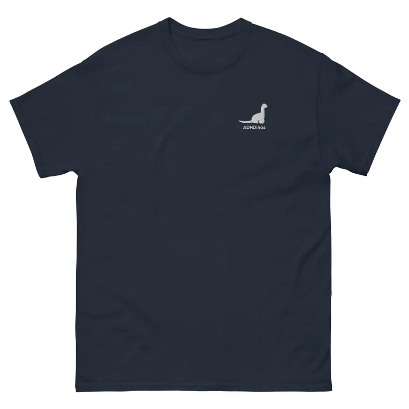 Embroidered ADHDinos Crest - White product image (1)