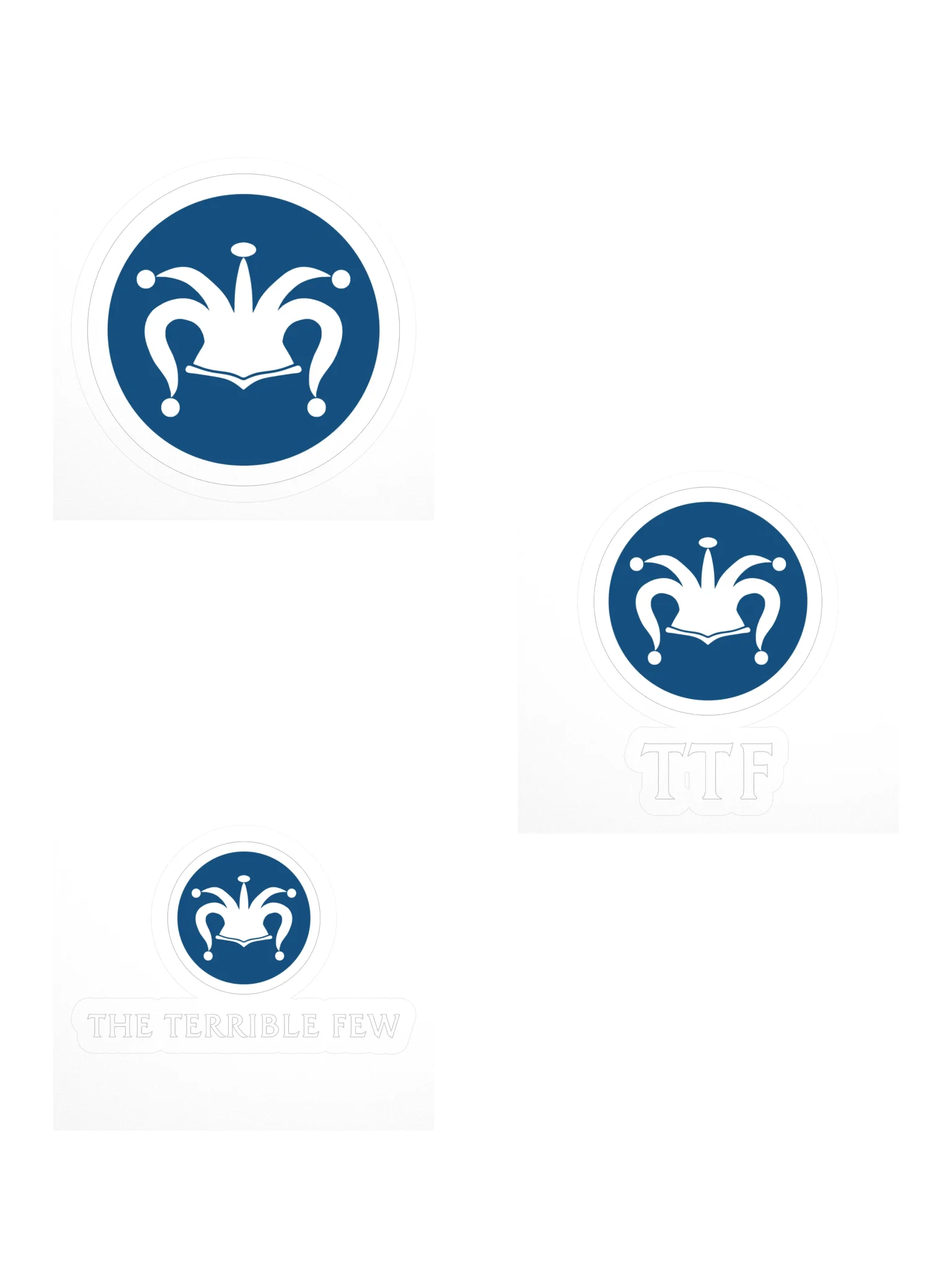 White Logo Sticker Trio product image (1)