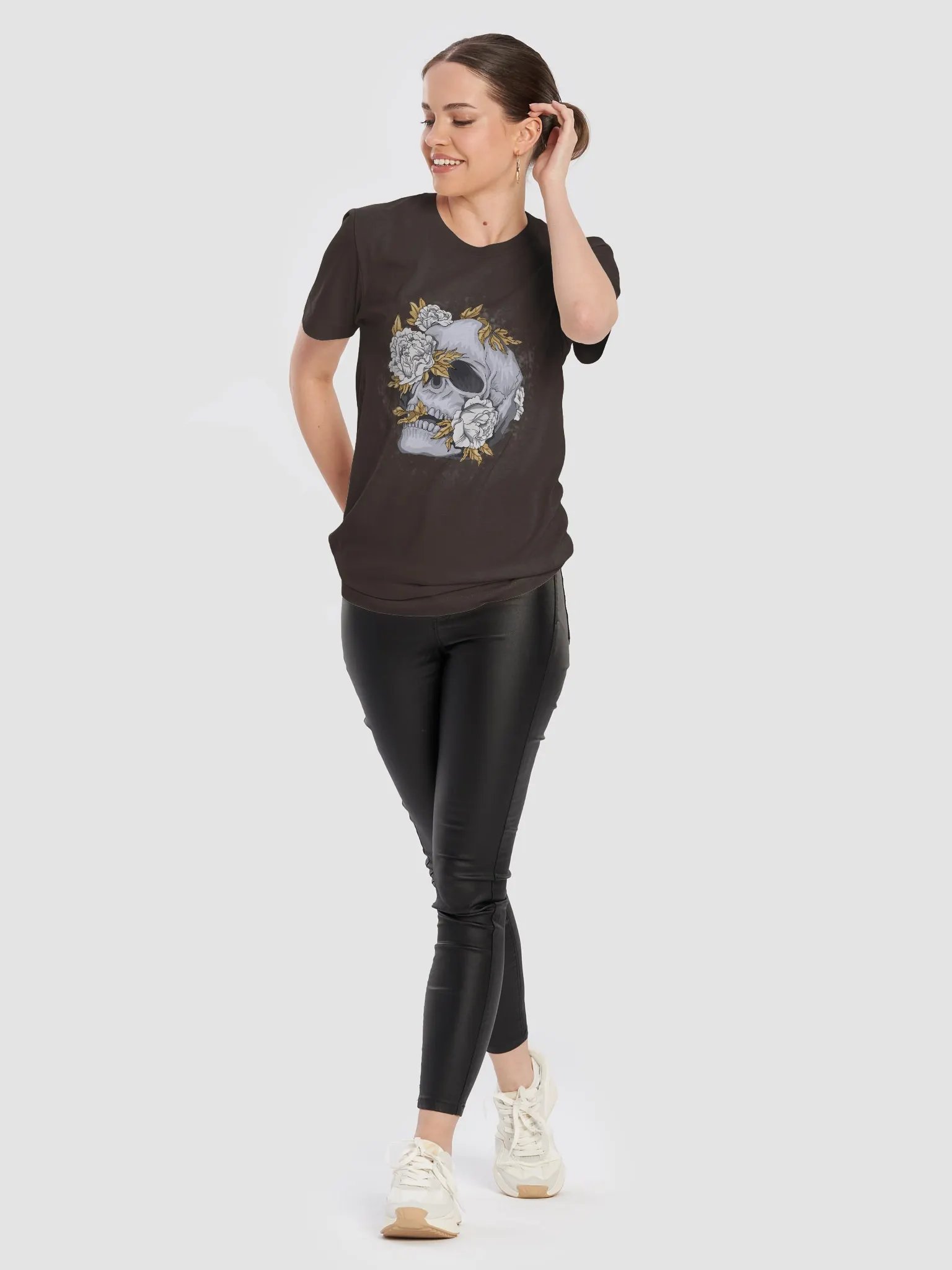 Floral Skull Contrast T-Shirt product image (10)