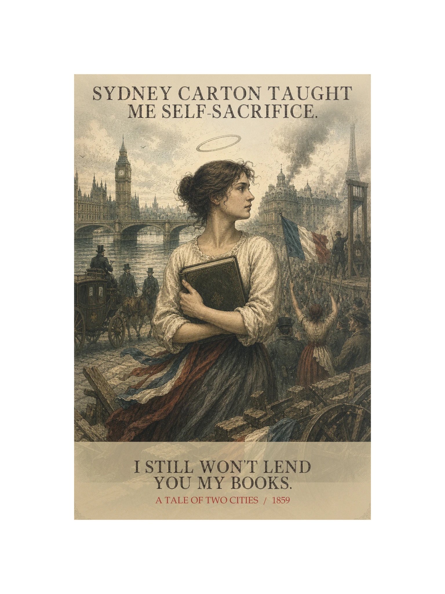 Sydney Carton Taught Me Self Sacrifice Still -- A Tale of Two Cities Art Print product image (12)