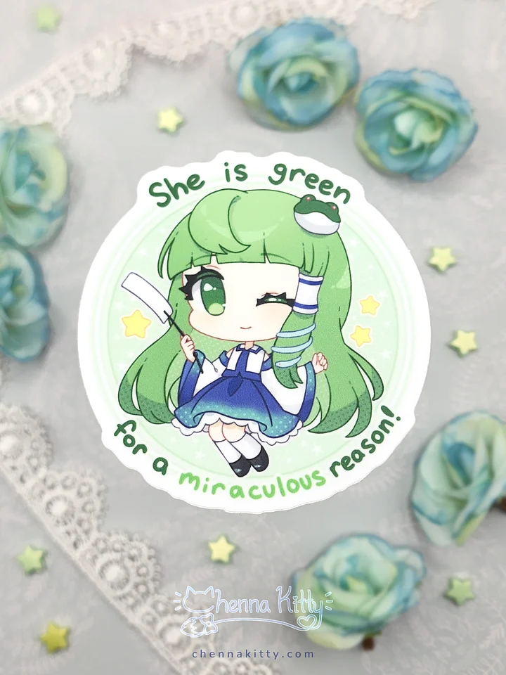 Sanae Kochiya 3 inch Vinyl Sticker product image (2)
