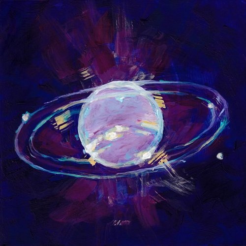 Not to be left out, our furthest neighbors in the solar system (:

Miniplanets & Pluto - 6x6in - Acrylic on Board - Available...