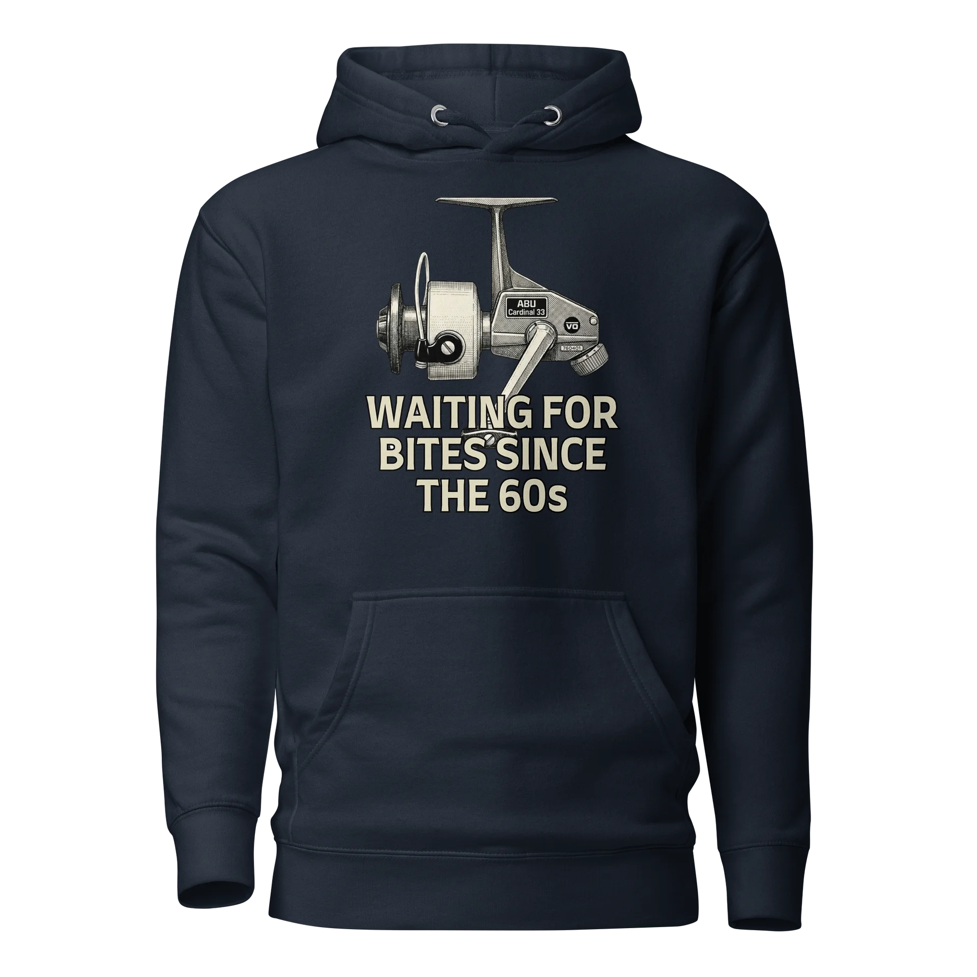 Abu Cardinal 33 Reel "Waiting for Bites Since the 1960s" Hoodie product image (57)