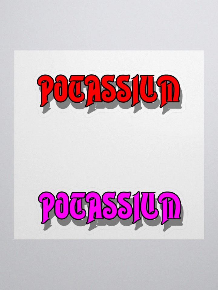 Potassium logo sticker sheet product image (1)