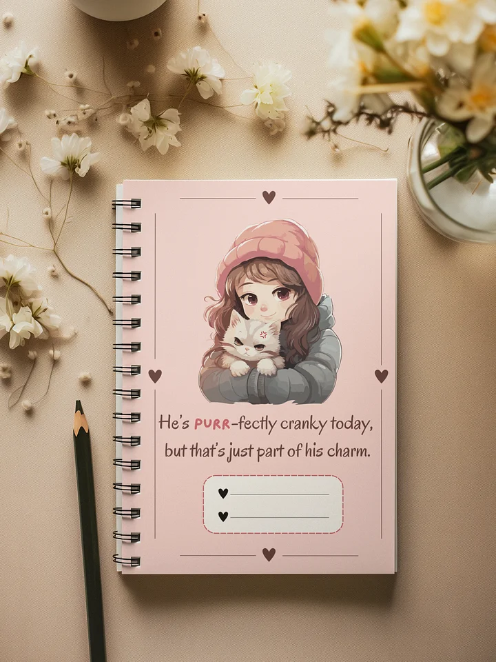 Purrfectly Charmed Pink Notebook product image (1)