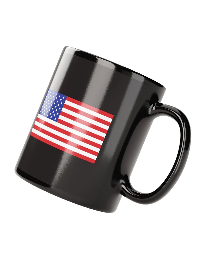 American Flag Black Mug product image (2)
