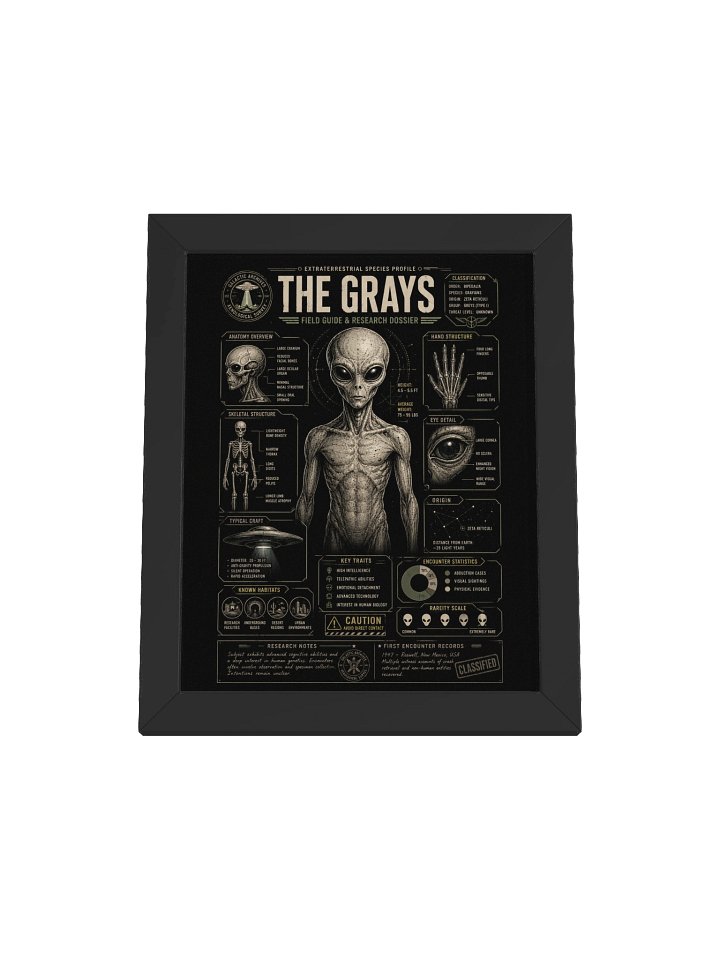 The Grays: Extraterrestrial Species Profile Poster product image (1)