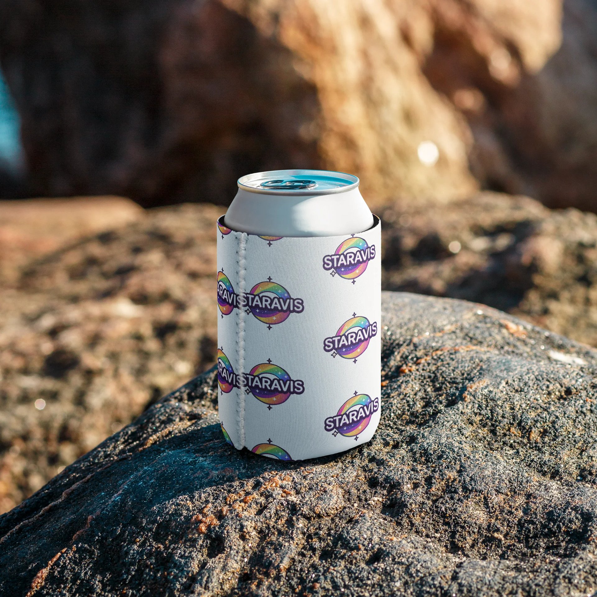 Rainbow Star Can Cooler product image (7)