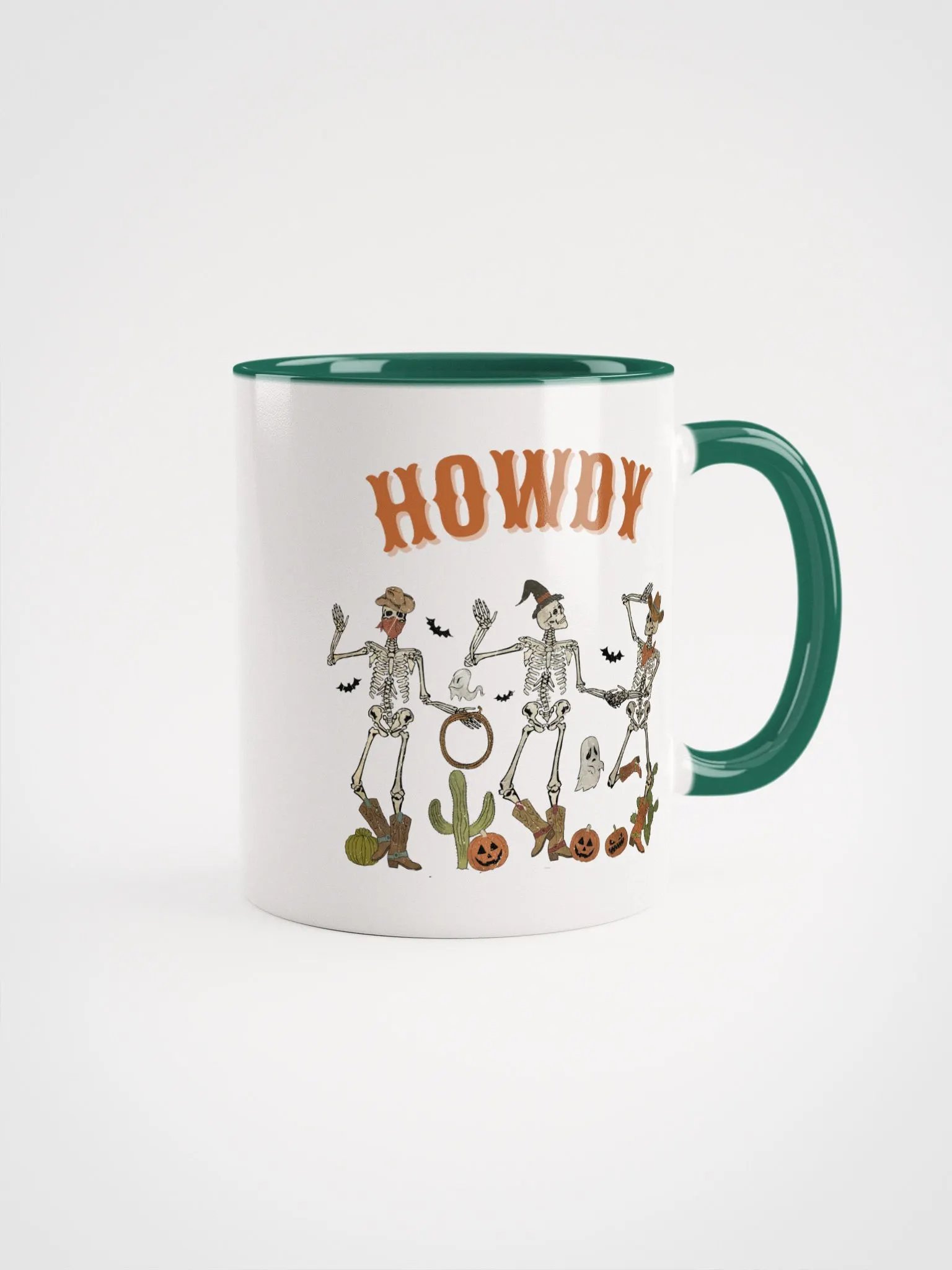 Halloween Dancing Cowboy Skeletons Colorful Mug product image (2)