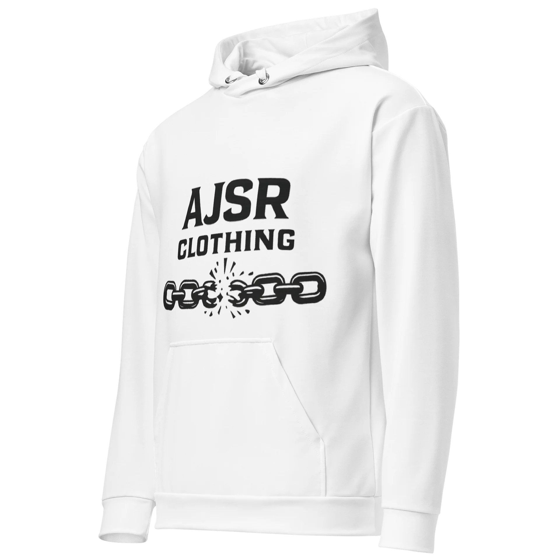 AJSR Clothing Broken Chains Hoodie – White product image (3)