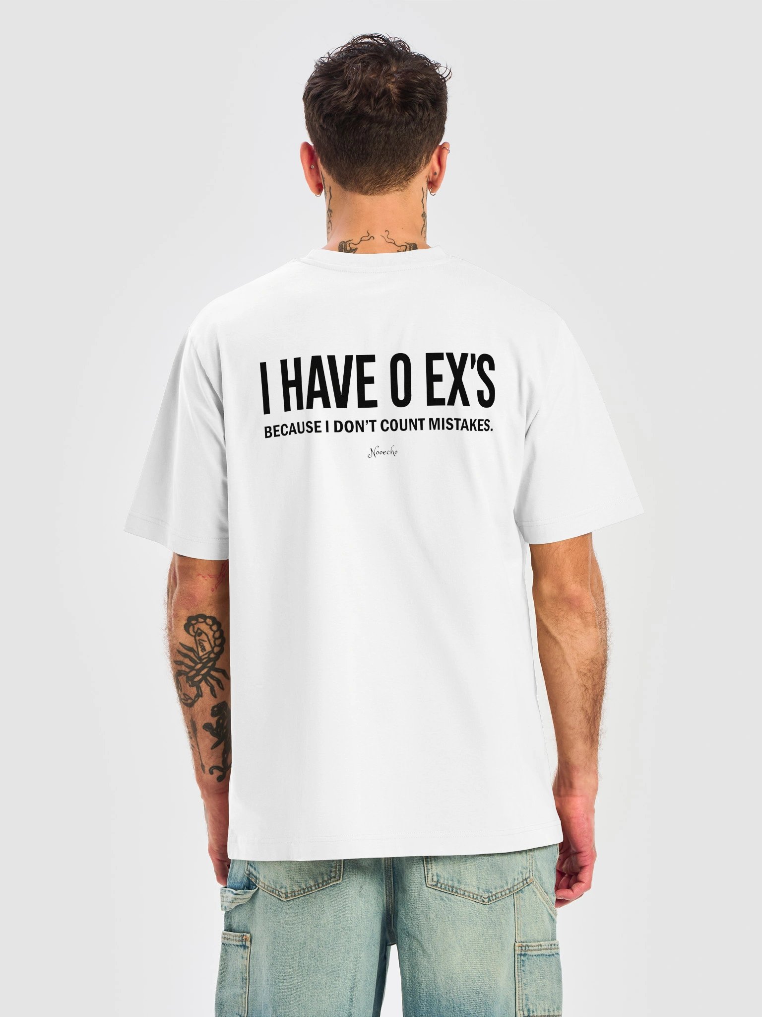 I Have 0 Ex's Because I Don't Count Mistakes – Funny Graphic T-Shirt product image (2)